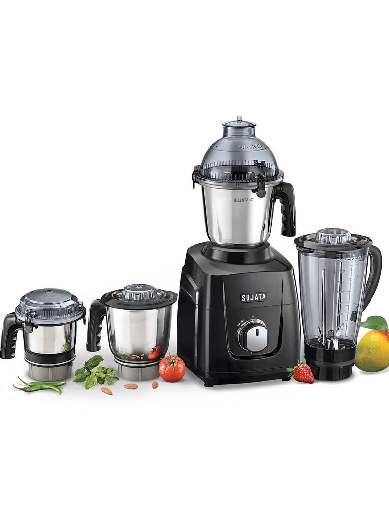 سوجاتا مطحنة خلاط سوجاتا MG03 | مطحنة الخلاط من الجيل الجديد | جهاز مطبخ قوي ومتعدد الاستخدامات | محرك 1000 واط | 4 مرطبانات ستانلس ستيل - Image 1